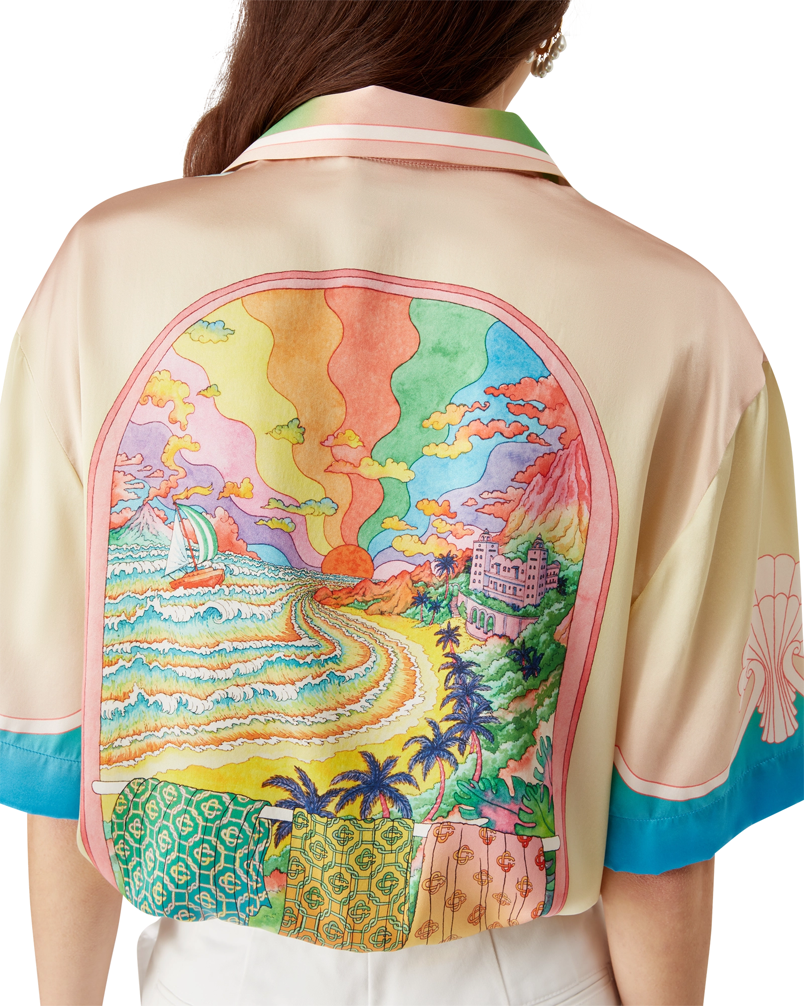 Lucid Dreams Short Sleeve Silk Shirt