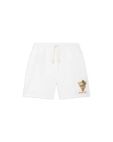 White Tennis Club Icon Sweatshort