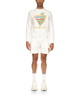 White Tennis Club Icon Sweatshort