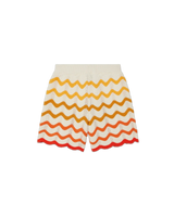 Orange Gradient Crochet Shorts