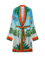 Palm Springs Tennis Club Prive Silk Robe