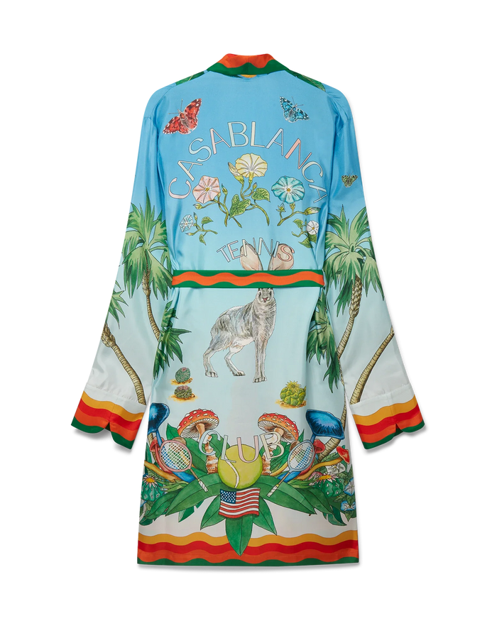 Palm Springs Tennis Club Prive Silk Robe