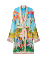 Psychedelic Silk Robe