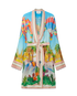 Psychedelic Silk Robe