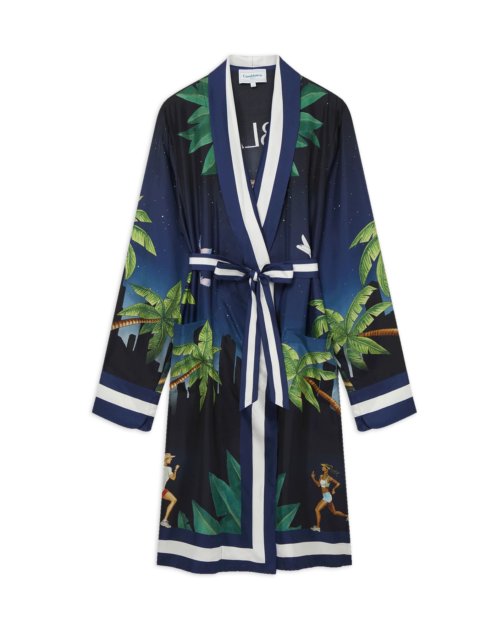 Casablanca Athletic Club Silk Robe