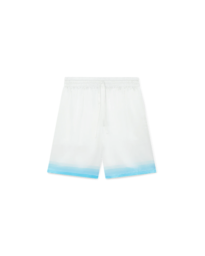 Palm Springs Icon Blue Silk Shorts