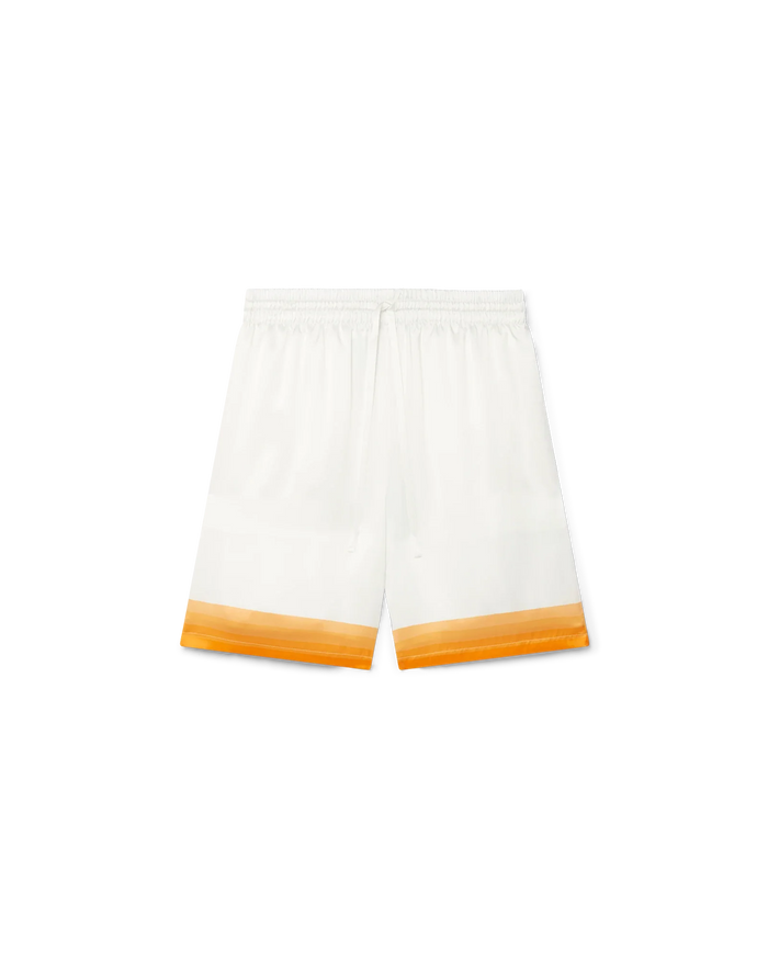 Palm Springs Icon Orange Silk Shorts