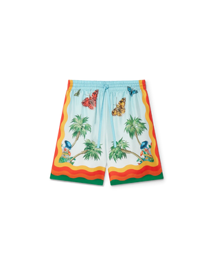 Palm Springs Tennis Club Silk Shorts
