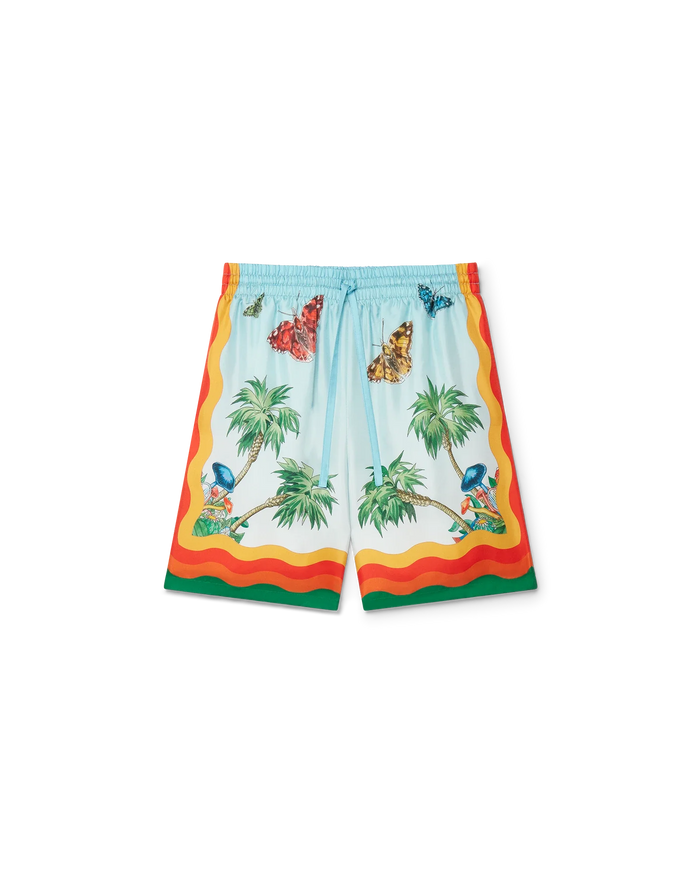 Palm Springs Tennis Club Silk Shorts