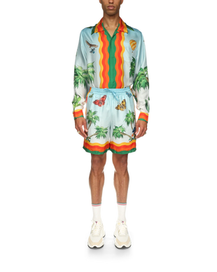 Palm Springs Tennis Club Silk Shorts