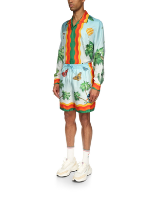 Palm Springs Tennis Club Silk Shorts