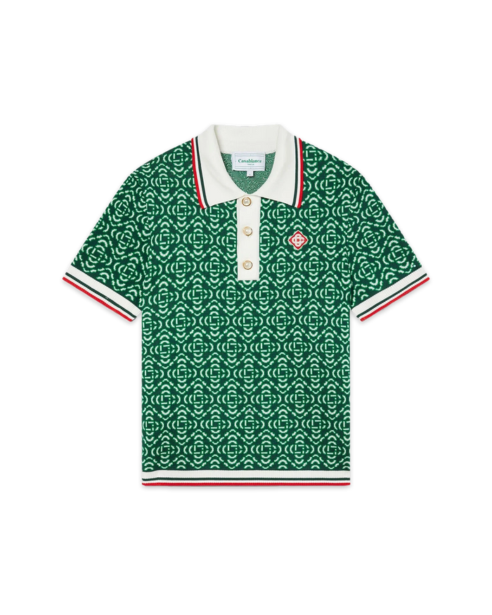 Diamond Logo Jacquard Polo Shirt