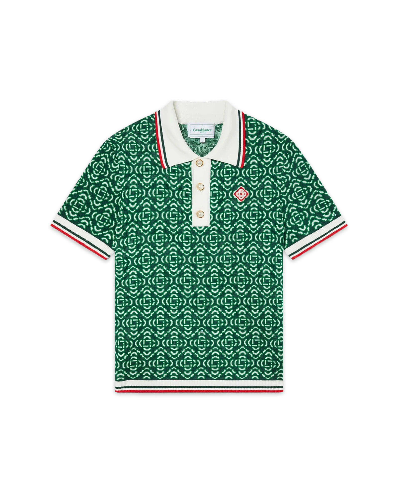 Diamond Logo Jacquard Polo Shirt
