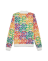 Rainbow Monogram Zip Up Jumper