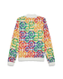 Rainbow Monogram Zip Up Jumper