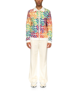 Rainbow Monogram Zip Up Jumper