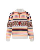 Multicolour Zip Up Diamond Jumper