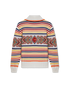 Multicolour Zip Up Diamond Jumper