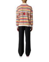 Multicolour Zip Up Diamond Jumper