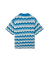 Wavy Gradient Crochet Shirt