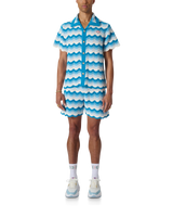 Wavy Gradient Crochet Shirt