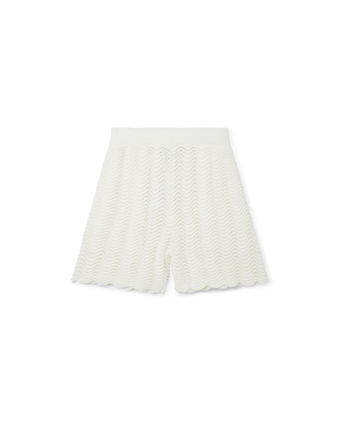 Wavy Gradient Crochet Shorts