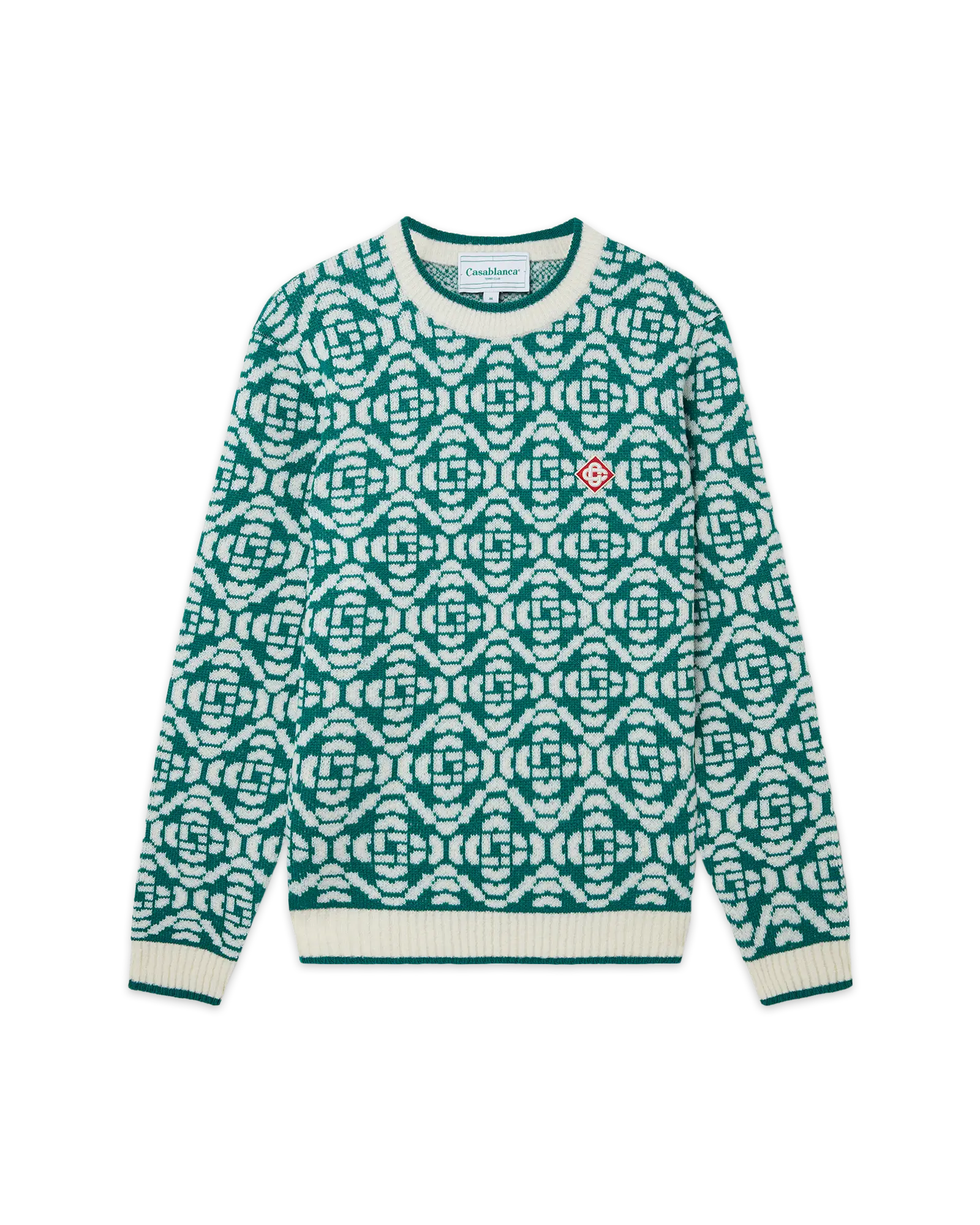 Green Monogram Jumper
