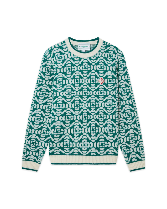 Green Monogram Jumper