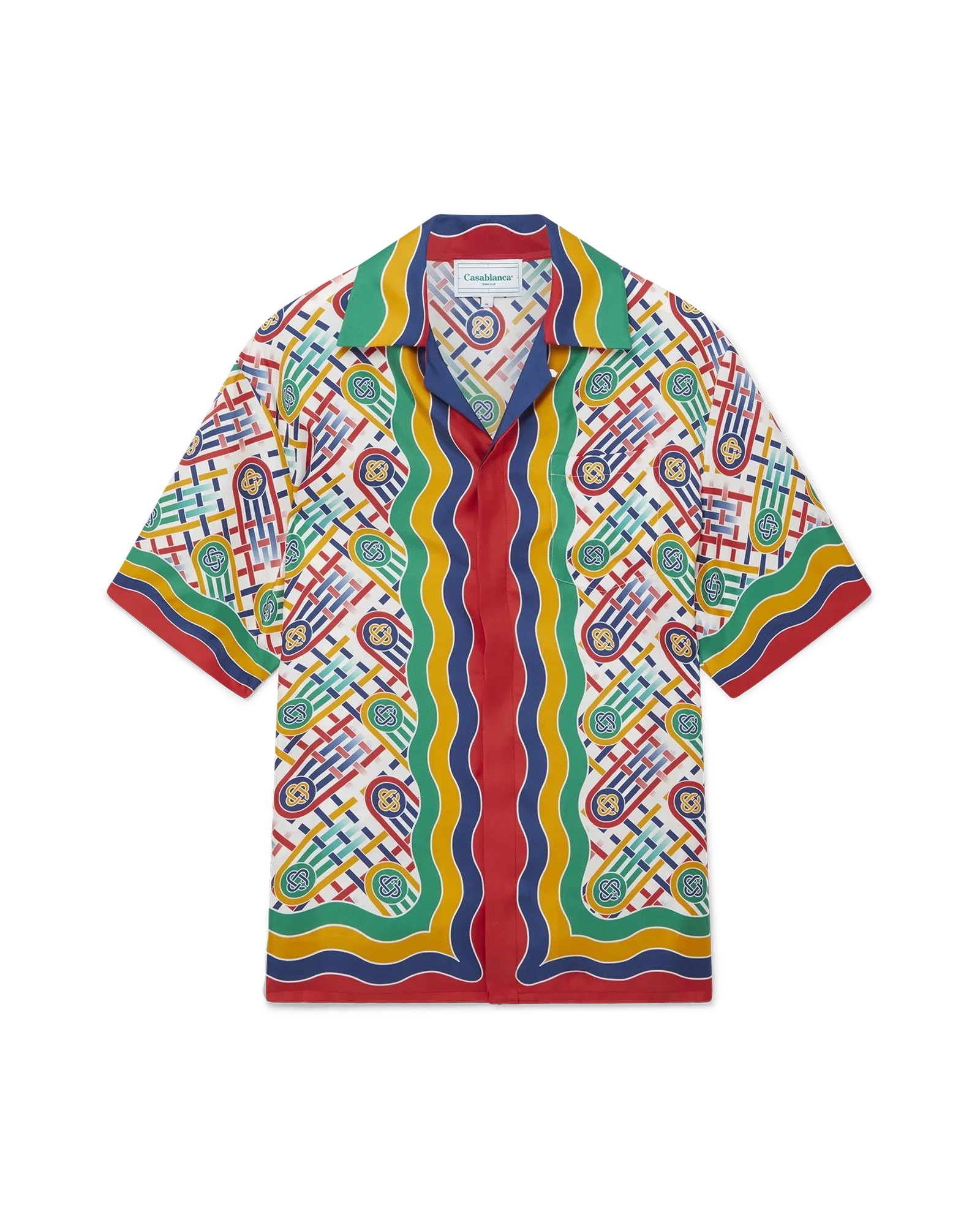 Tennis Monogram Silk Shirt