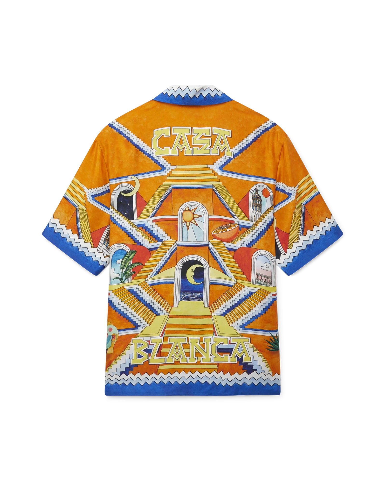 Escalier Infini Short Sleeve Silk Shirt