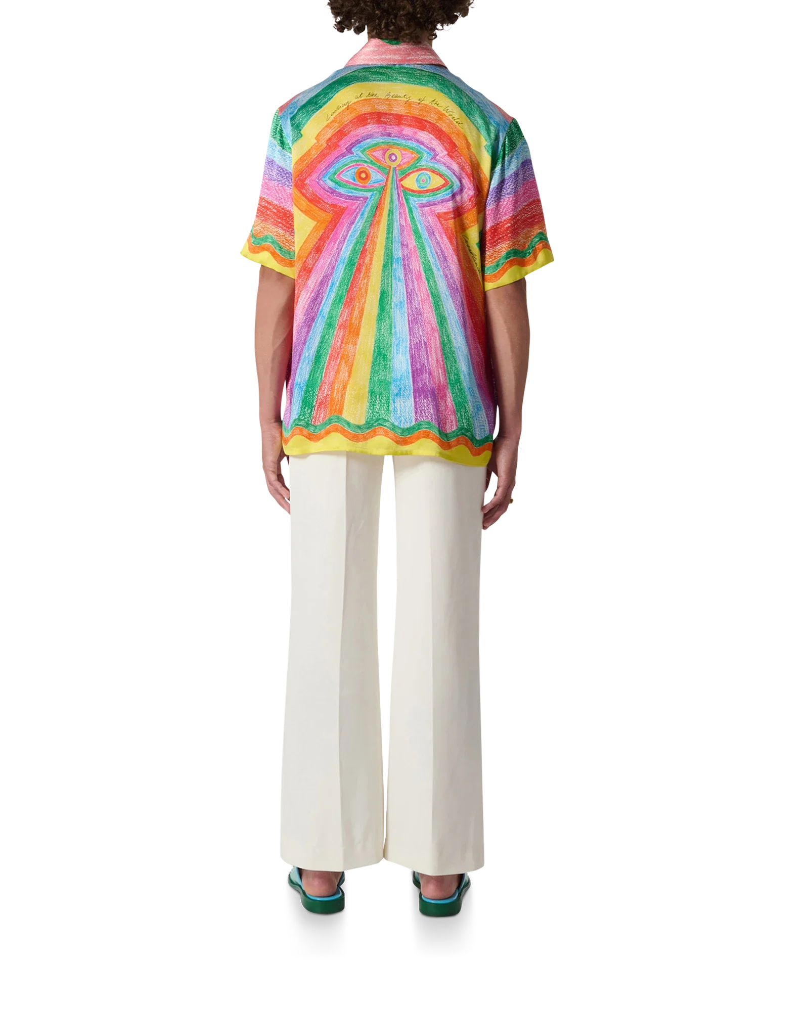 Mind Vibrations Short Sleeve Silk Shirt