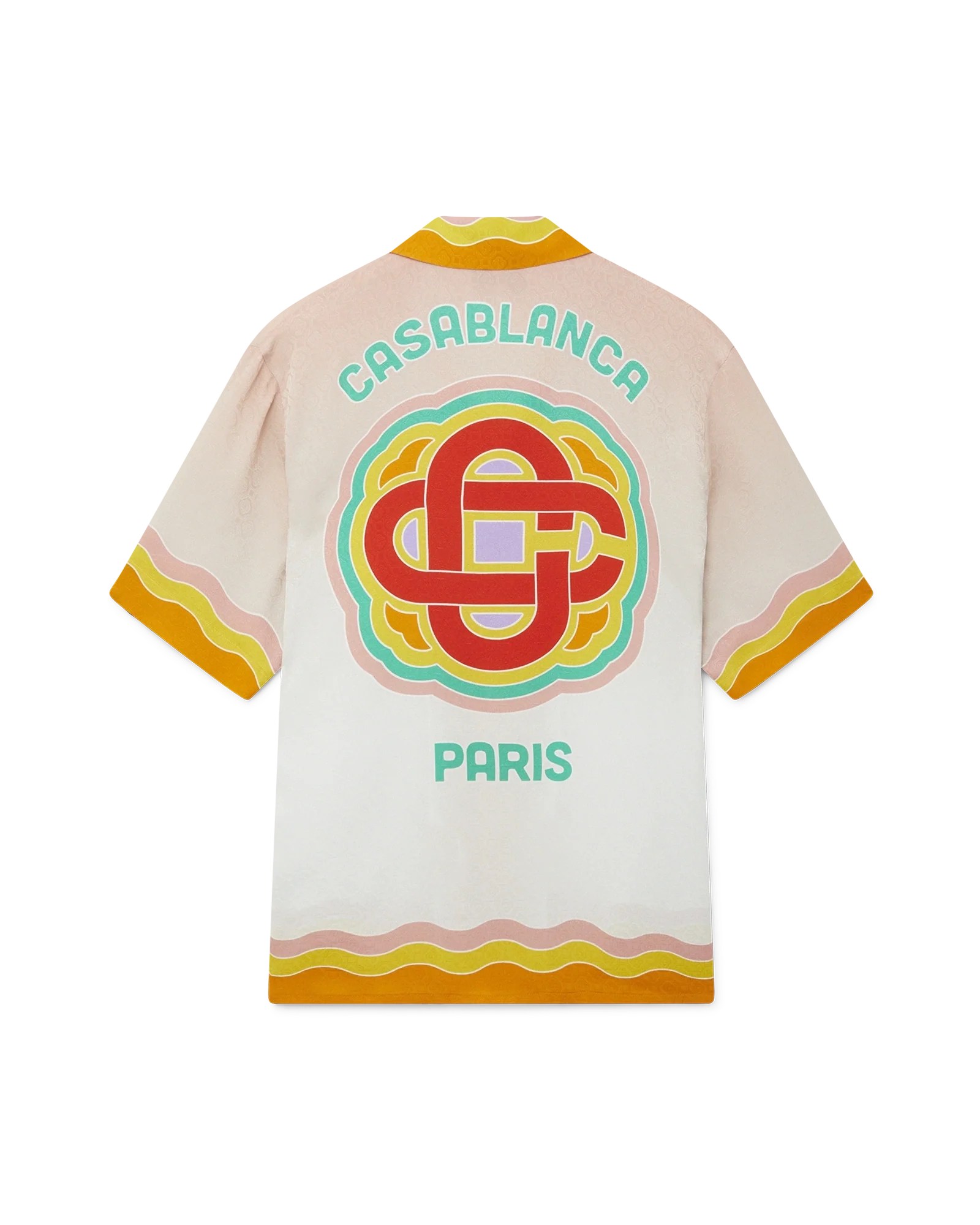 Rainbow Monogram Silk Shirt