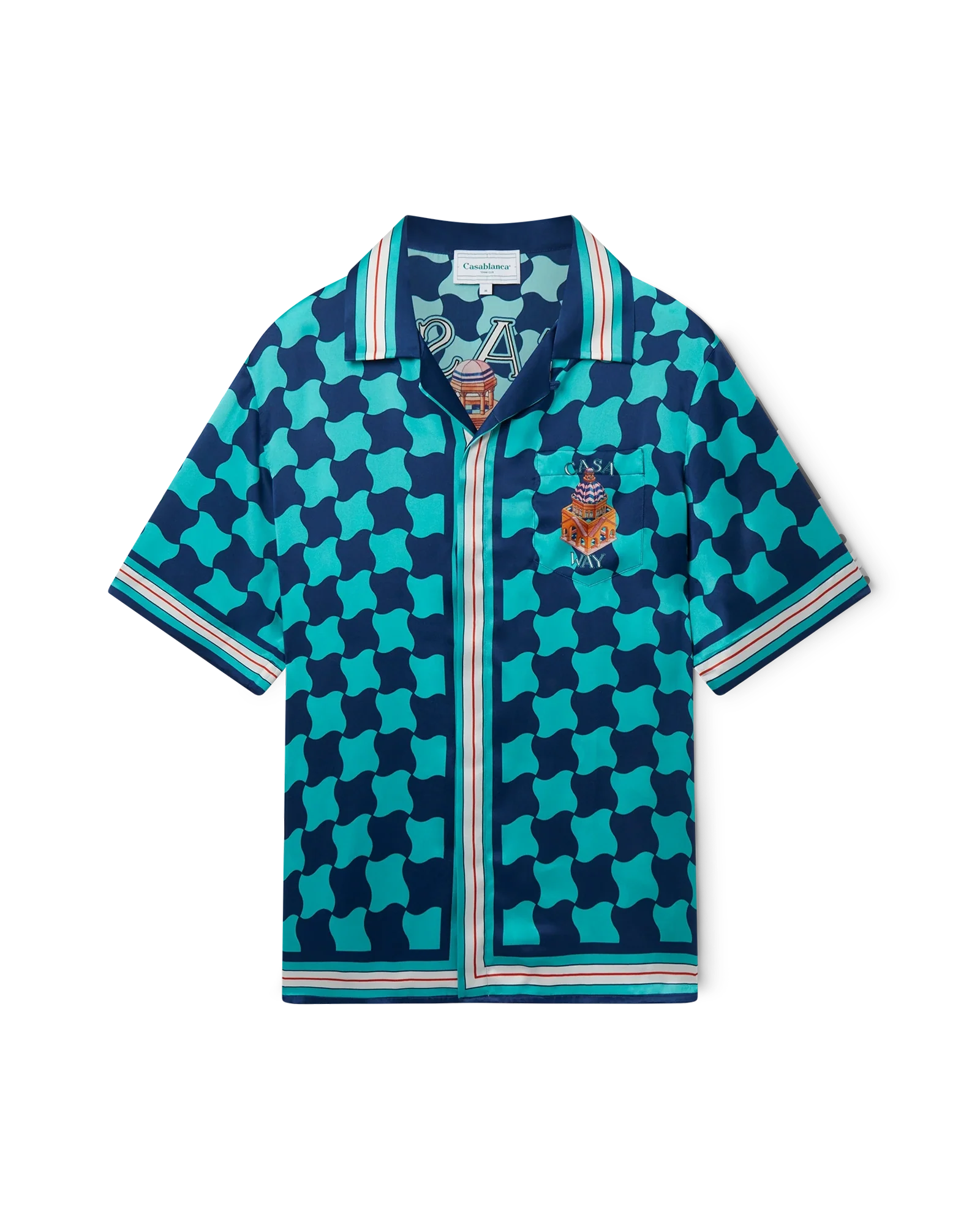 Pool Tile Silk Shirt