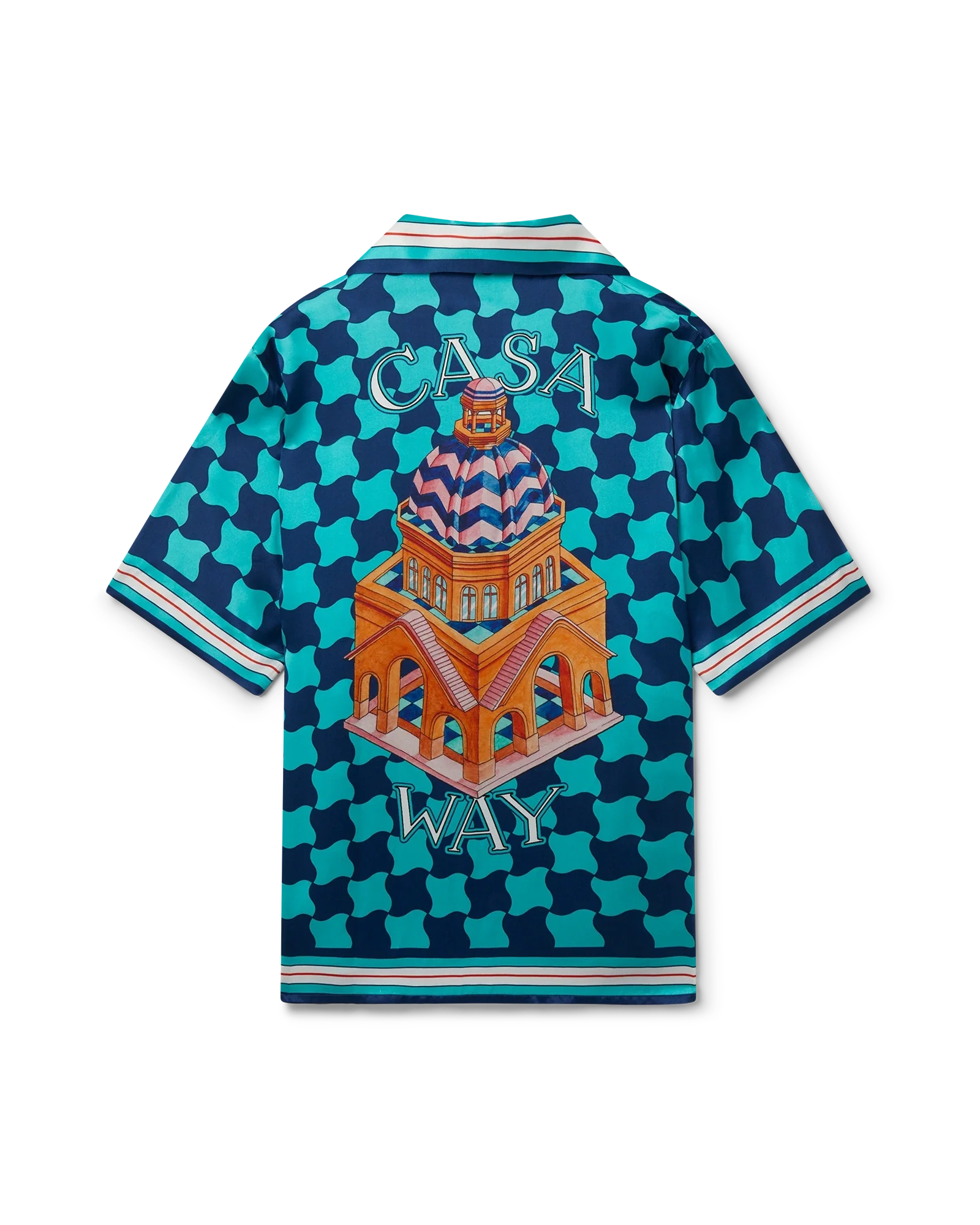 Pool Tile Silk Shirt