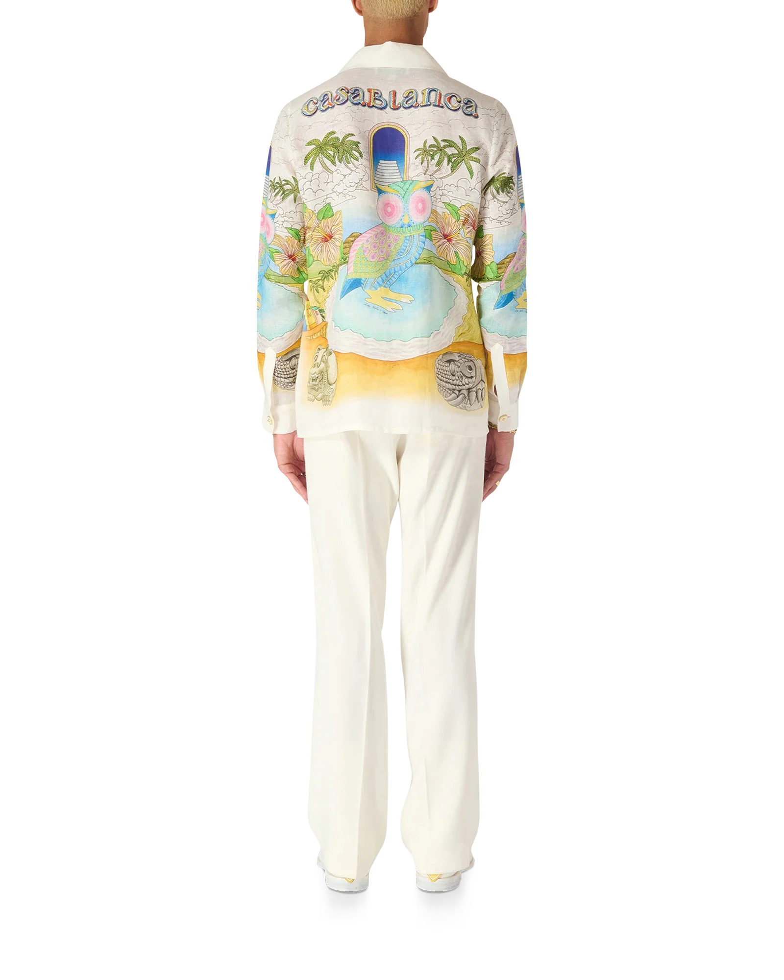 Spirit Lake Cuban Collar Linen Shirt