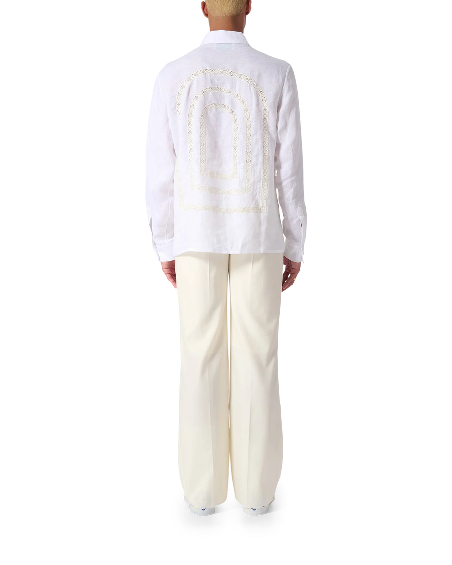 Broderie Anglaise Linen Shirt