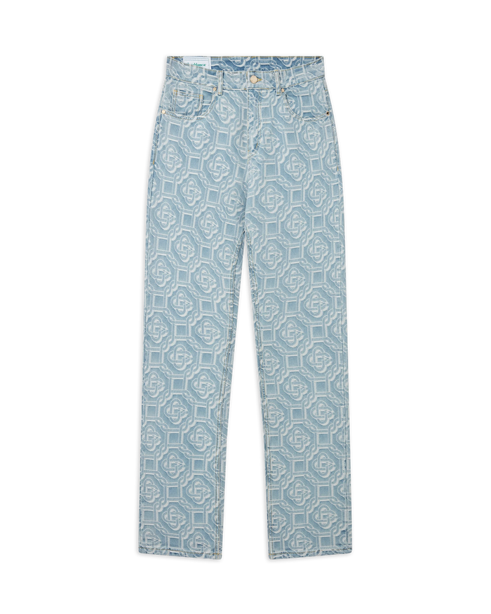 Monogram Straight Leg Jeans