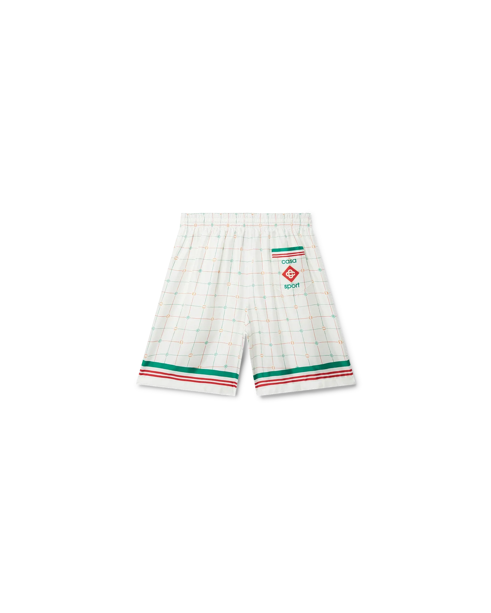 Tennis Club Check Silk Shorts