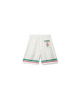 Tennis Club Check Silk Shorts