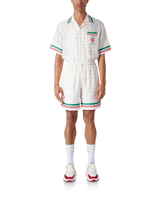 Tennis Club Check Silk Shorts