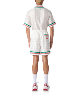 Tennis Club Check Silk Shorts