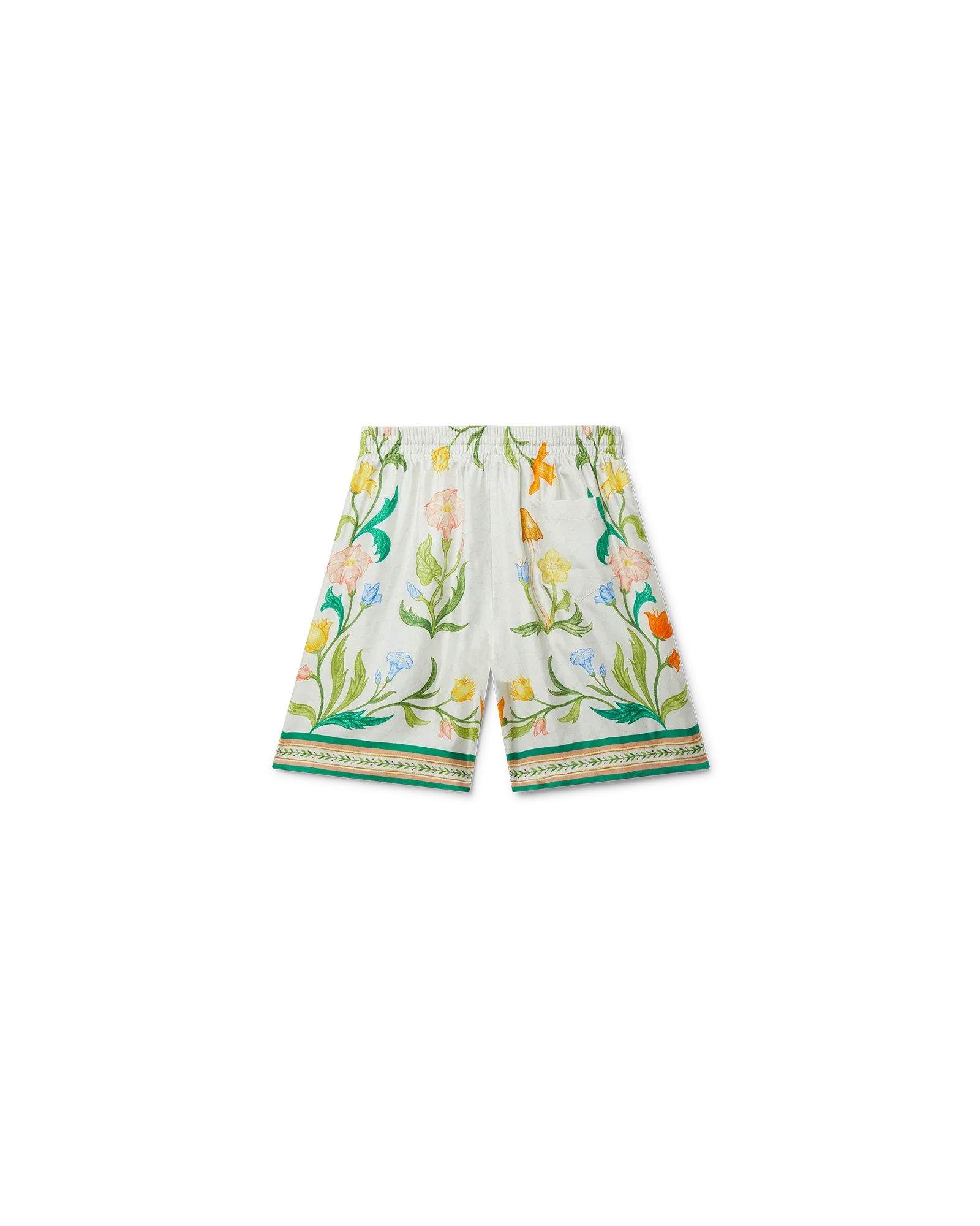L'Arche Fleurie Silk Shorts