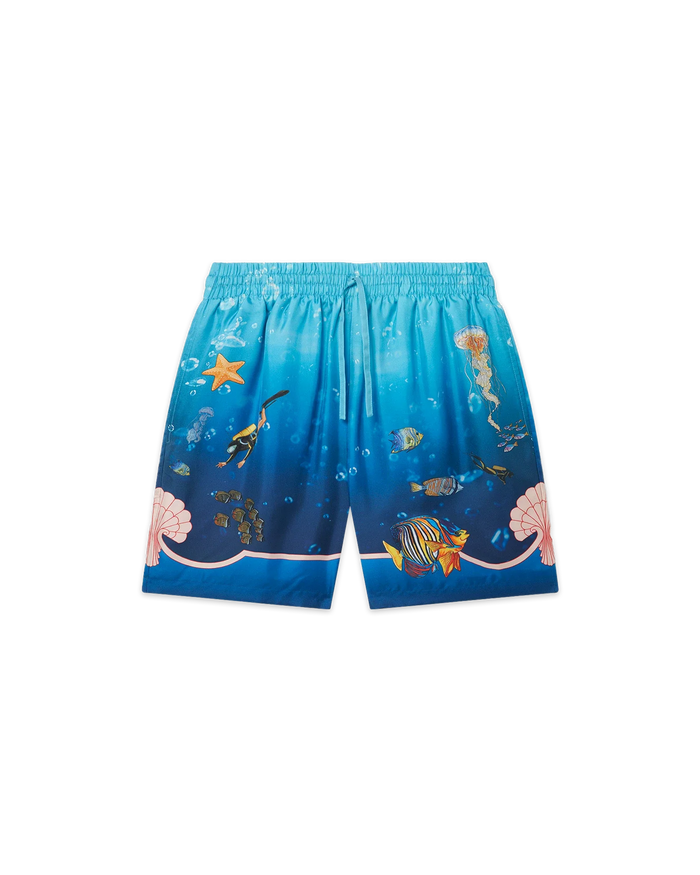 Fond Marin Silk Shorts