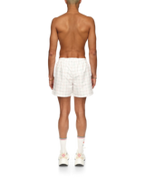 Tennis Check Swim Trunks