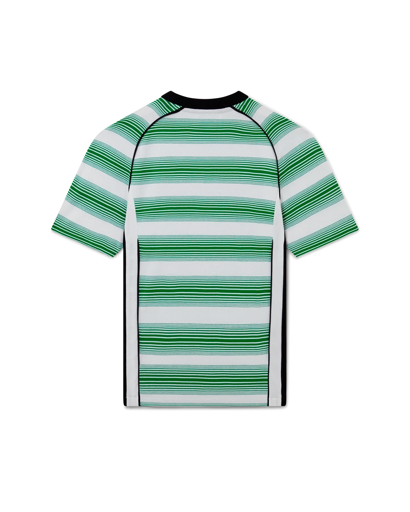 Gradient Stripe Panelled Short Sleeve T-Shirt