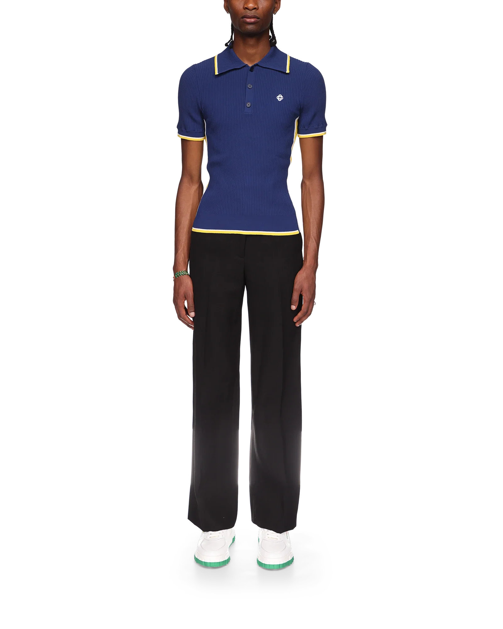Rib Polo Shirt