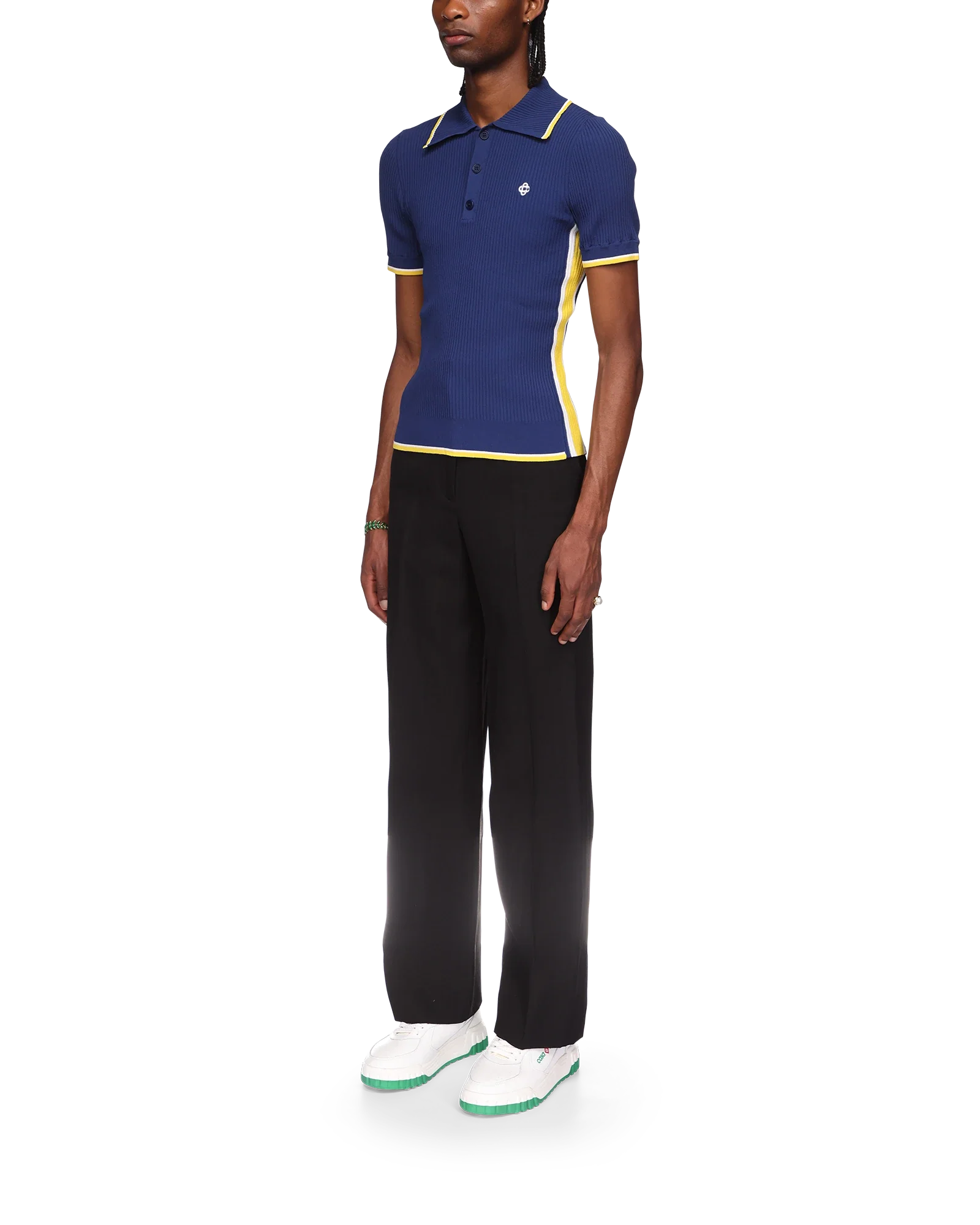Rib Polo Shirt