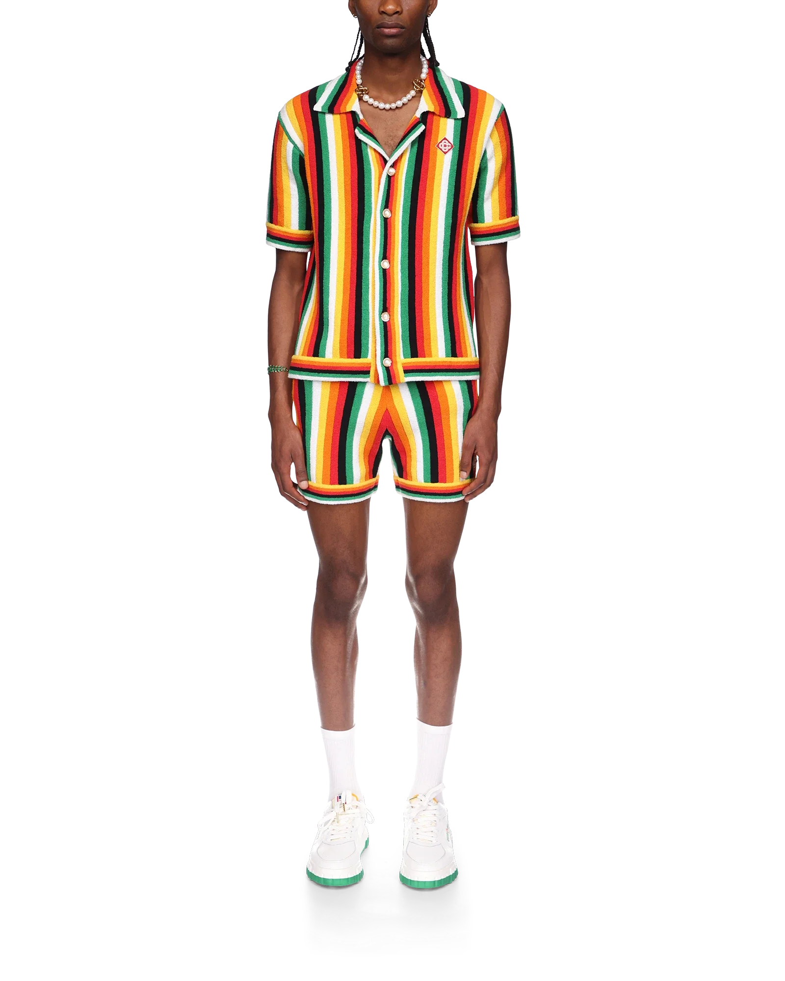 Striped Towelling Shirt