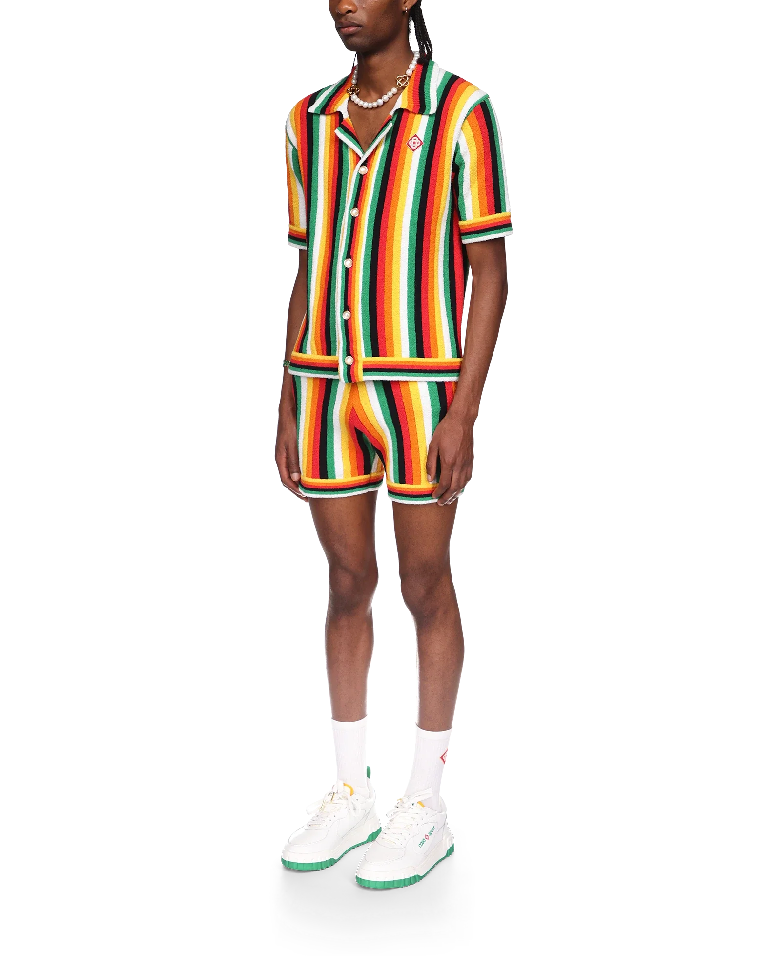 Striped Towelling Shirt