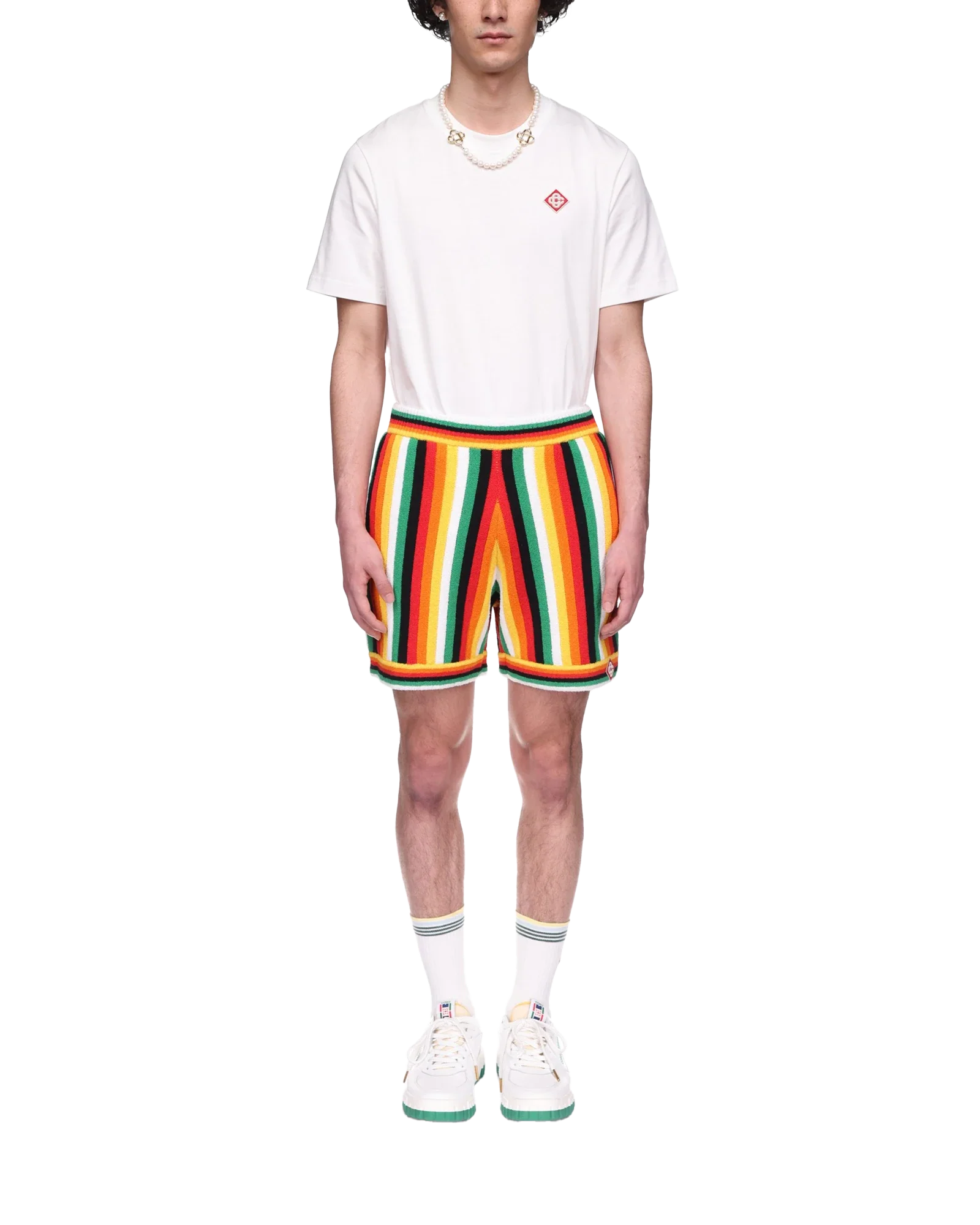 Striped Towelling Shorts